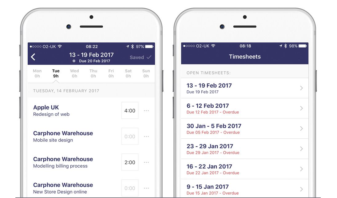 Metis App - Timesheets Ledger